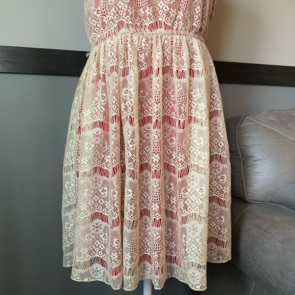 MAURICES crochet lace fit flare elastic waist - Picture 2 of 12